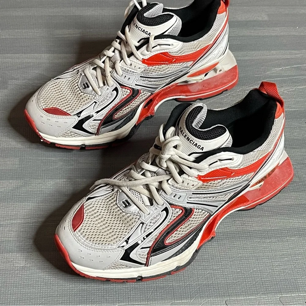 Balenciaga Size 42 Xpander Expander Dad Sneakers Low Cut Shoes orange - Picture 10 of 12